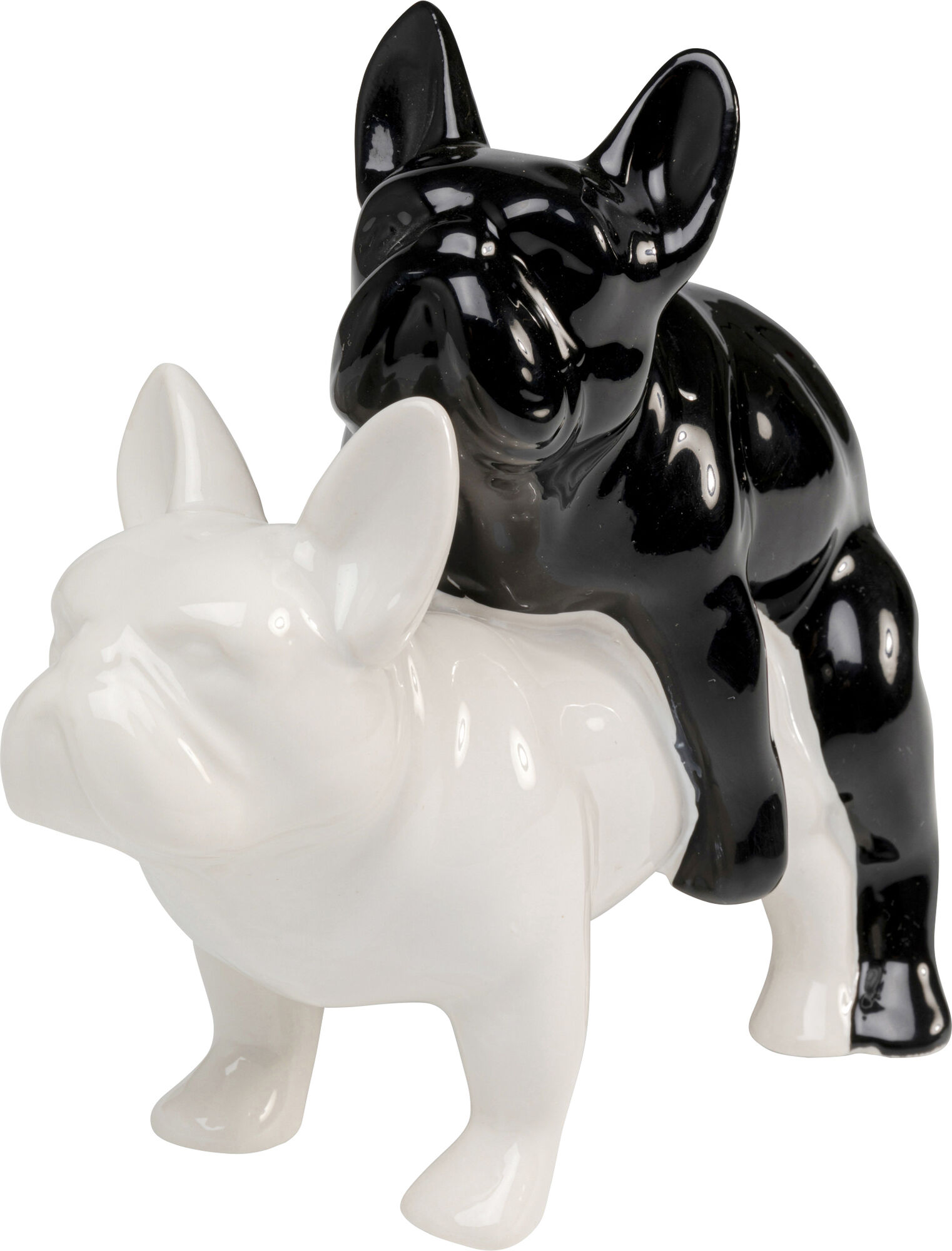 Figurka dekoracyjna Love Dogs czarna – obraz-1