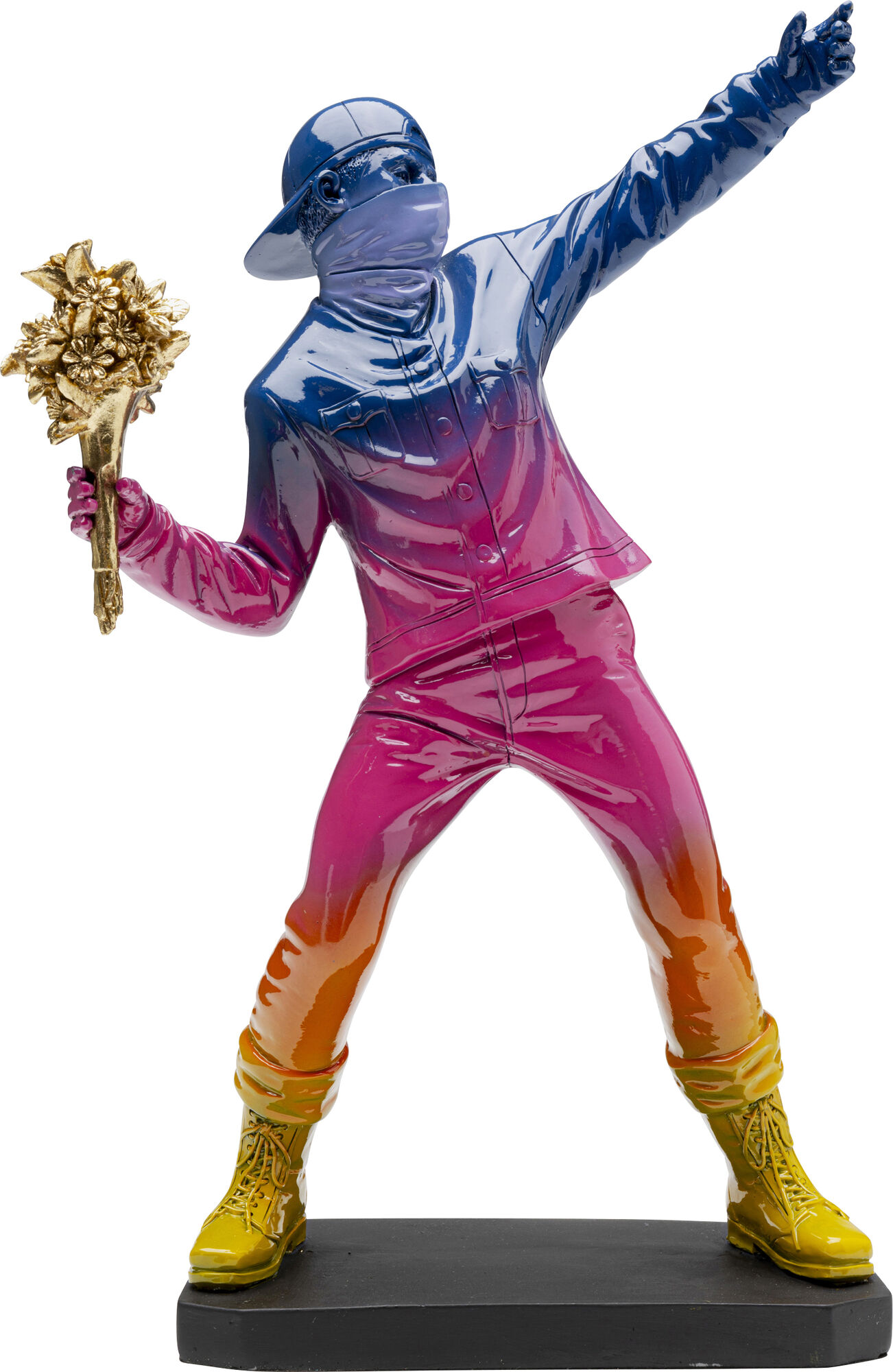 Figura Deco Street Art Bouquet Rainbow 41cm – Imagen-1.