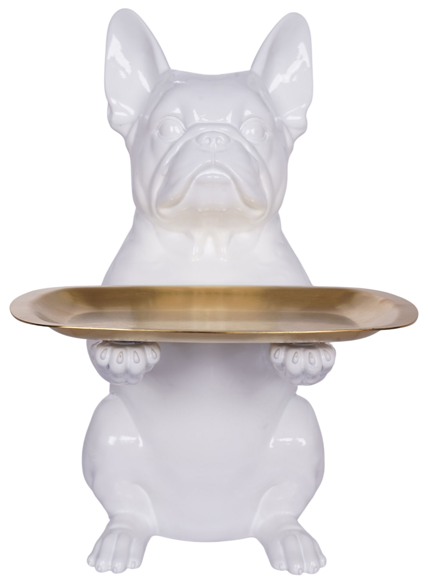 Figura ukrasna Dining Dog Cream 28cm – slika-1.