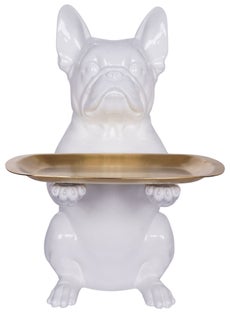 Figura ukrasna Dining Dog Cream 28cm – slika-1.