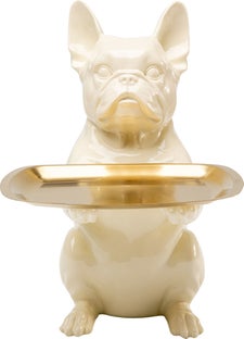Figura ukrasna Dining Dog Cream 28cm – slika-1.
