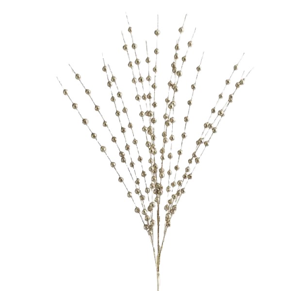 Деко клонка с брокат и перли – изображение-1