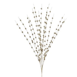 Деко клонка с брокат и перли – изображение-1