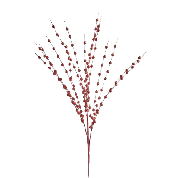 Деко клонка с брокат и перли – изображение-1