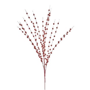 Деко клонка с брокат и перли – изображение-1