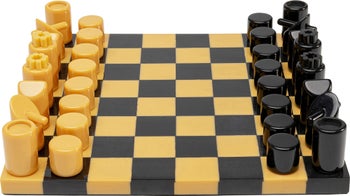 Dekor Skulptur Chess Focus Mustard 26x26cm – bilde-1.
