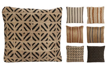 Деко възглавница от юта 45х45 см – изображение-1