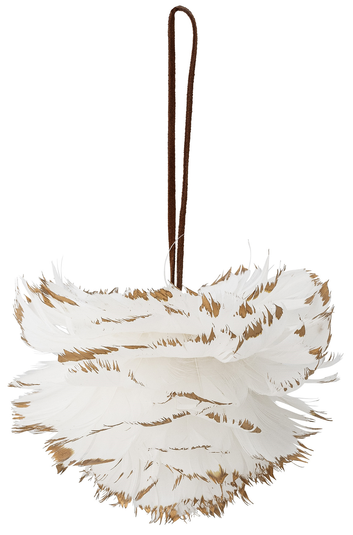 Dekoracja choinkowa biała Ø12x9 cm – obraz-1