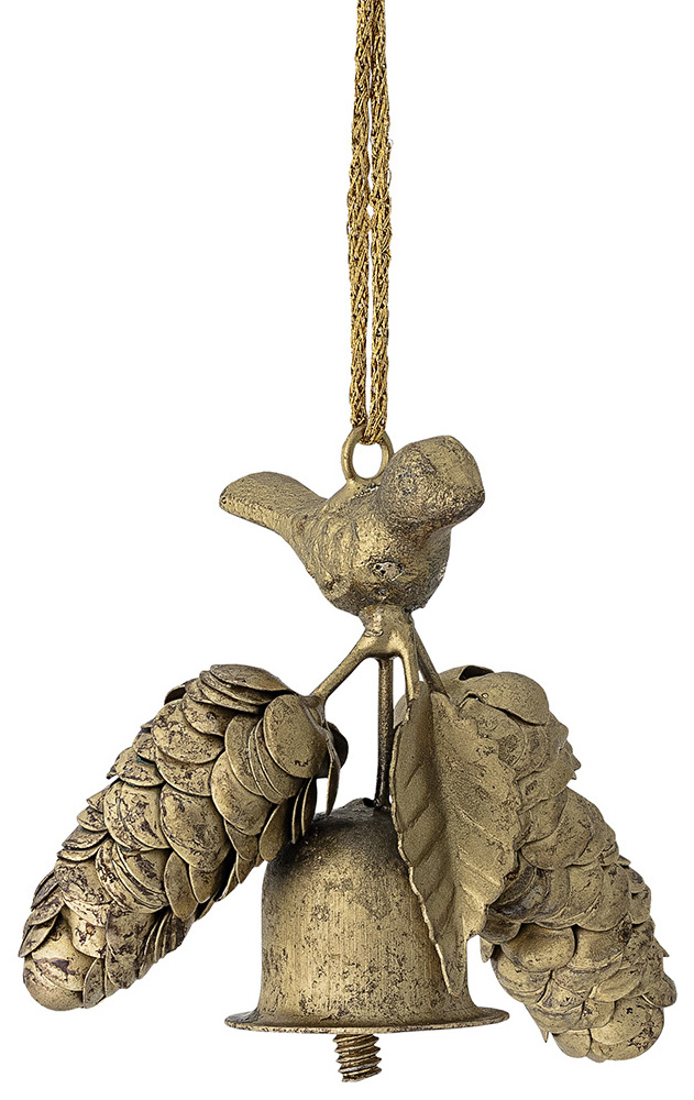 Dekoracja choinkowa Muna 10x8 cm mosiężna – obraz-1