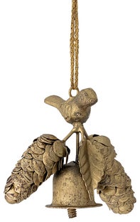 Dekoracja choinkowa Muna 10x8 cm mosiężna – obraz-1