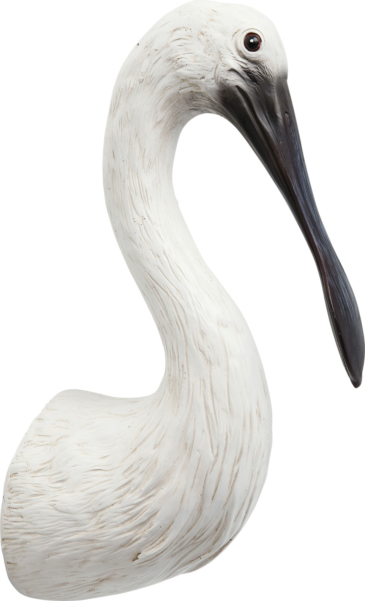 Dekoracja ścienna biała ptak 15x28 cm – obraz-1