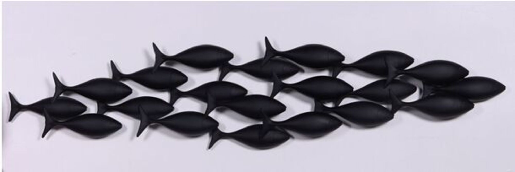 Väggdekoration School of Tuna - Svart, 181x41cm – bild-1.