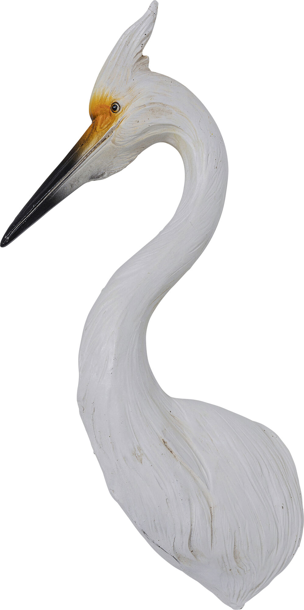 Dekoracja ścienna Egret 11x30 cm biała – obraz-1