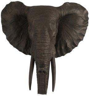 Dekoracja ścienna brązowa słoń 42x27 cm – obraz-1