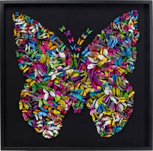Dekoracja ścienna MDF czarna 120x120 cm – obraz-1