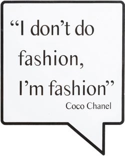 Dekoracja ścienna Fashion Coco Chanel 25x31 cm biało-czarna – grafika-1.