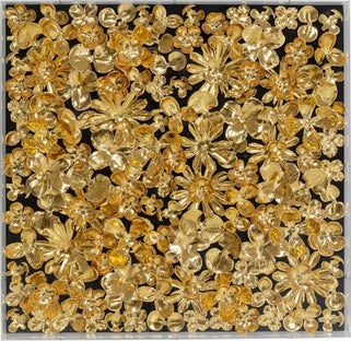 Cornice Decorativa Gold Flower 60x60cm – immagine-1.