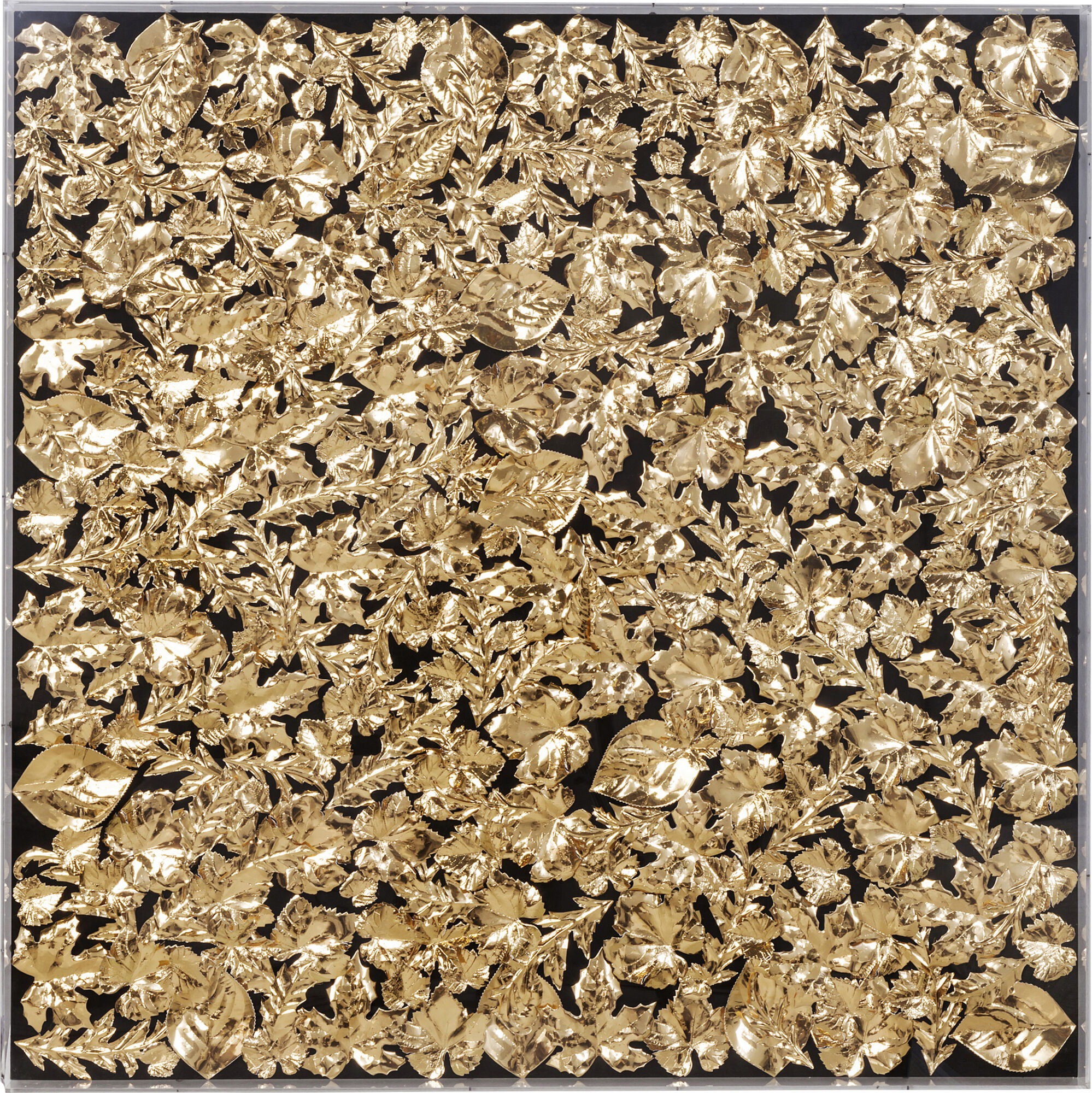 Sieninė dekoracija Gold Leaf 120x120cm – paveikslėlis-1.