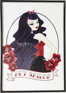 Dekoracja ścienna Hey Sailor 30x42 cm kolorowa – grafika-1.