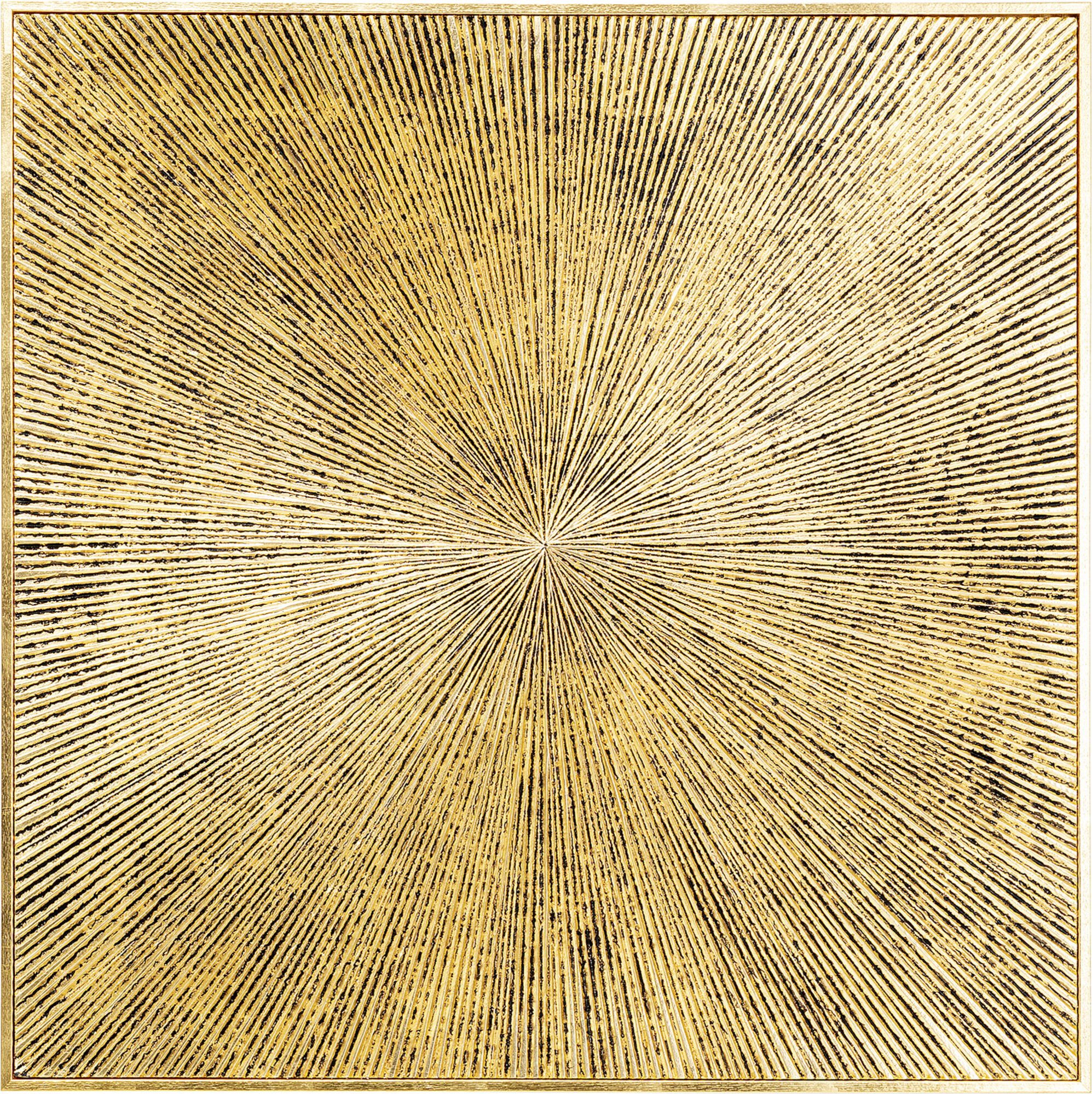 Dekoracja ścienna drewniana złota 120x4 cm – obraz-1