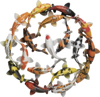 Deco pared School of Koi Colore Ø102cm – Imagen-1.