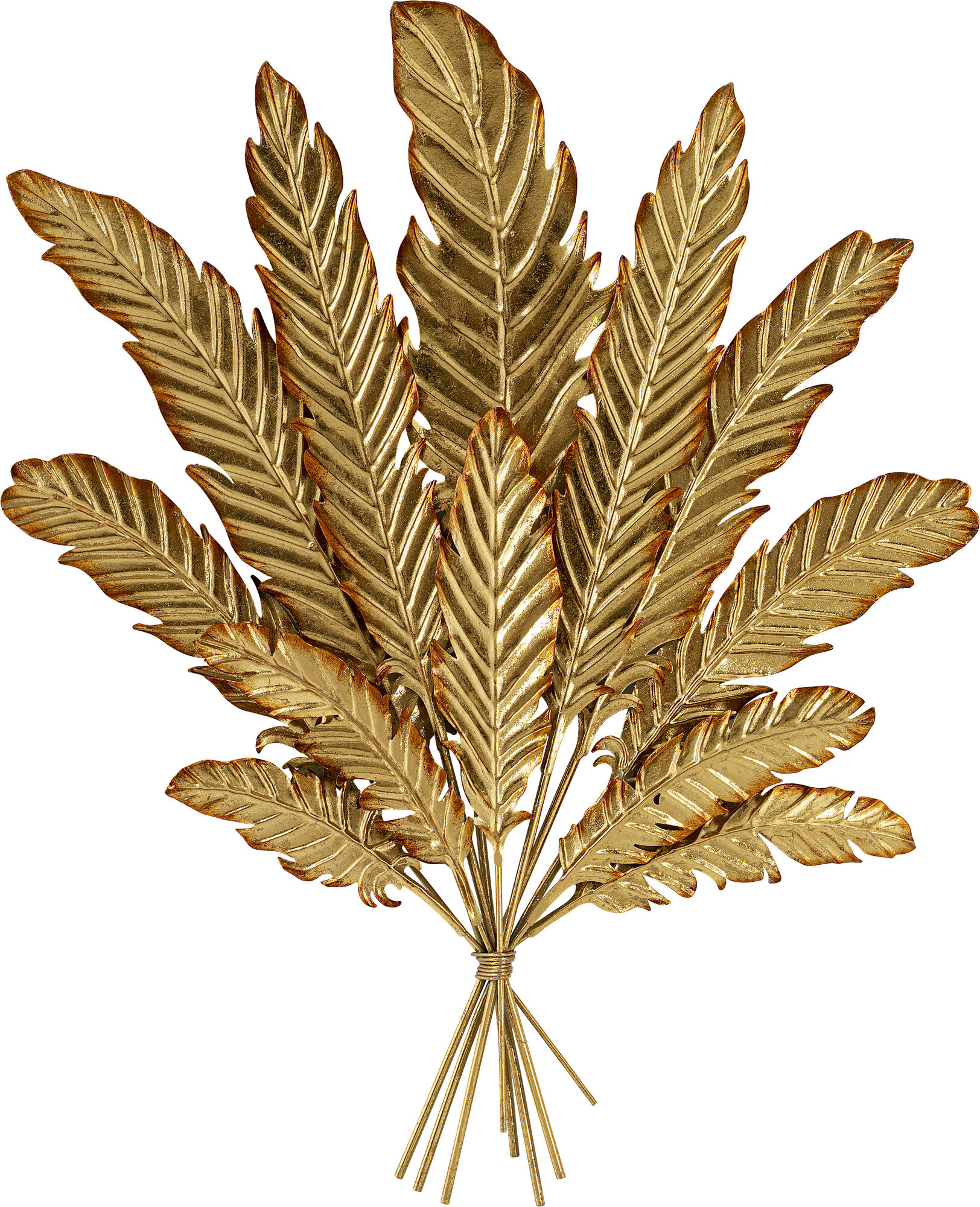 Decoratiune de perete Leaf Bouquet Aurie – imagine-1.