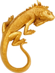 Väggdekor Lizard - Guld, 40cm – bild-1.