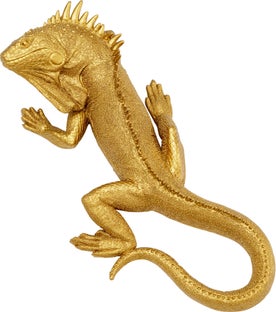 Väggdekor Lizard - Guld, 45cm – bild-1.