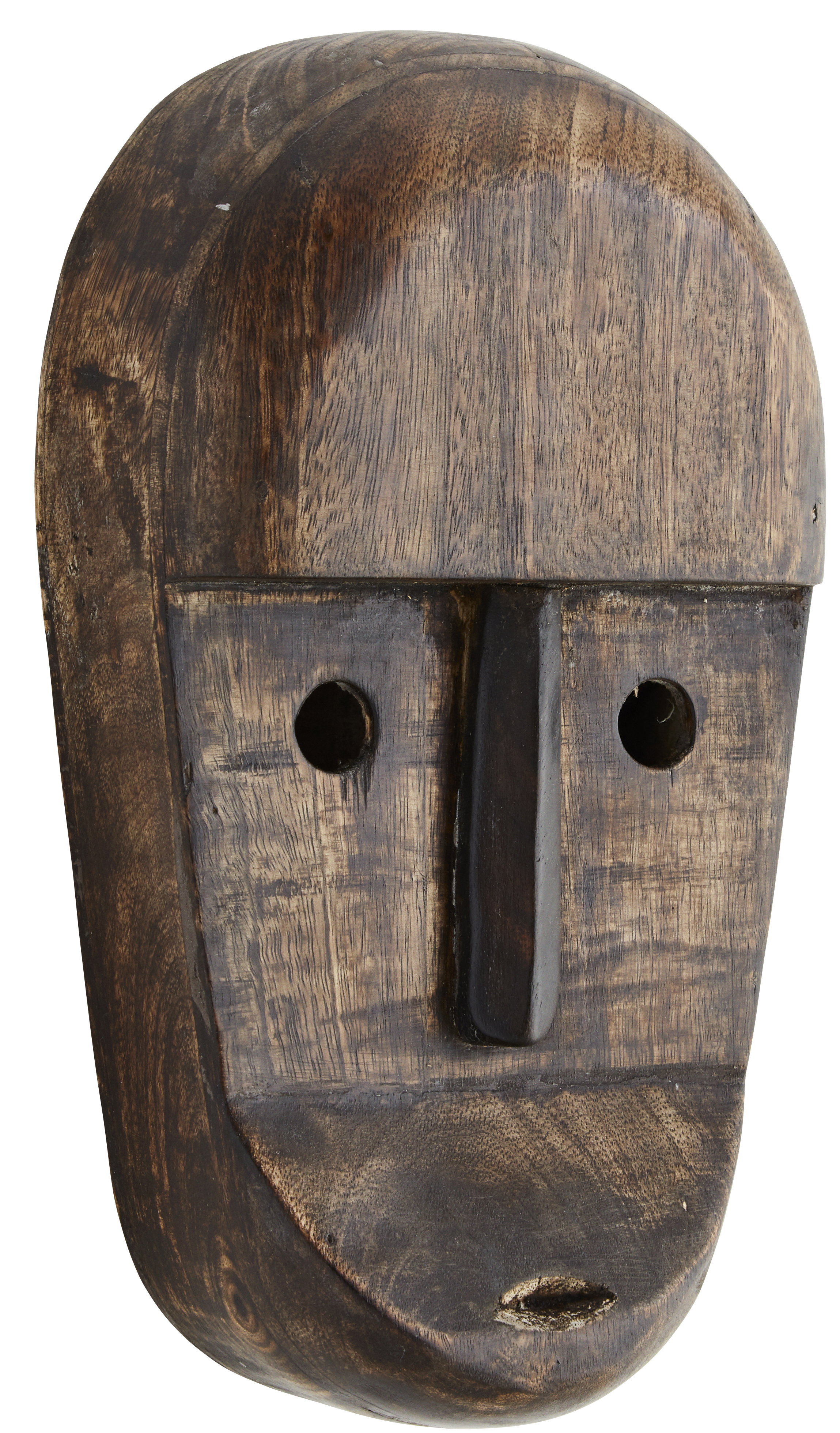 Dekoracja ścienna Mask 23 cm ciemnobrązowa – obraz-1