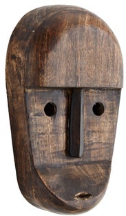 Dekoracja ścienna Mask 23 cm ciemnobrązowa – obraz-1