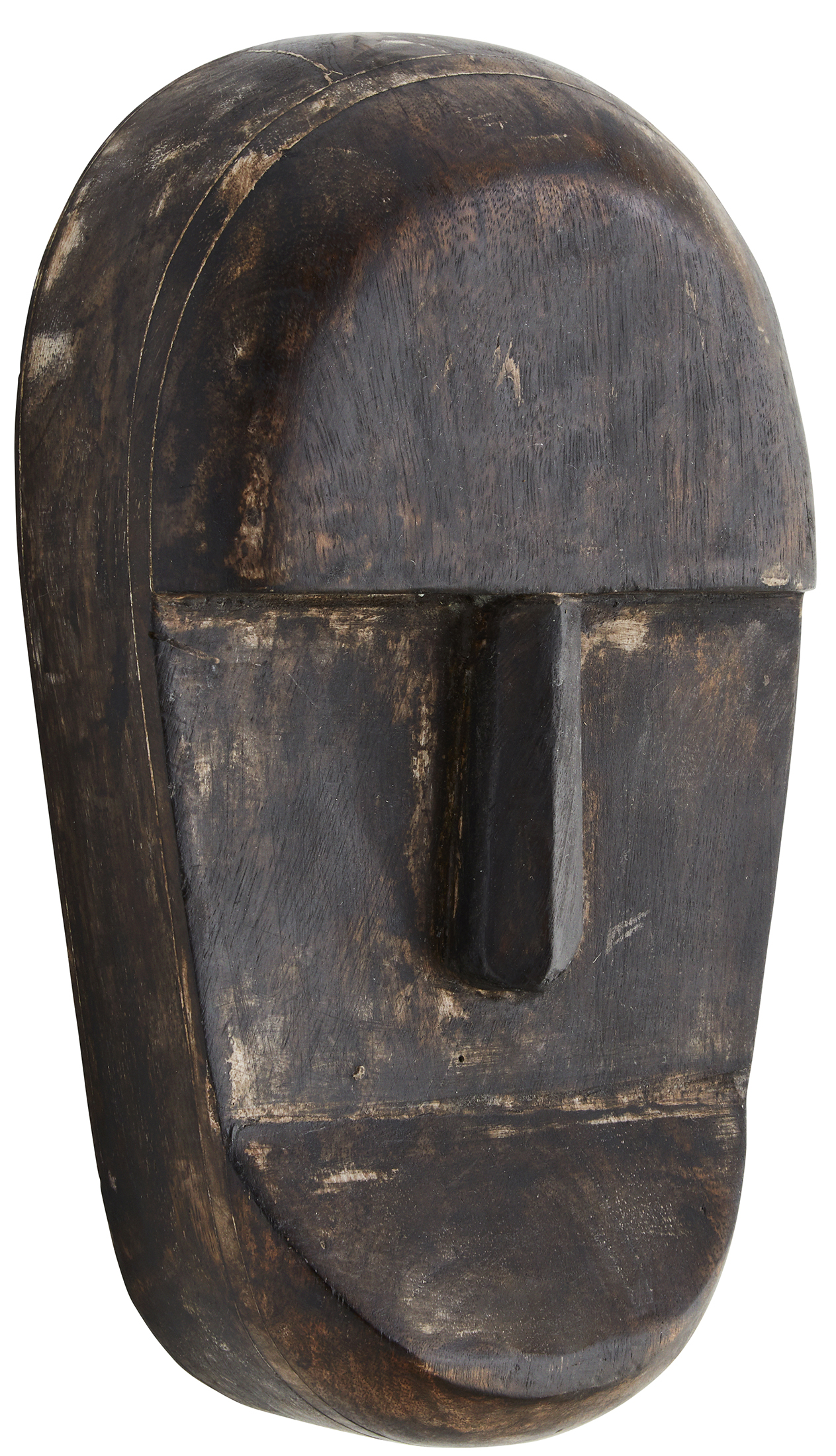 Dekoracja ścienna Mask Face 23 cm ciemnobrązowa – obraz-1