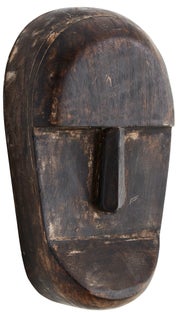 Dekoracja ścienna Mask Face 23 cm ciemnobrązowa – obraz-1