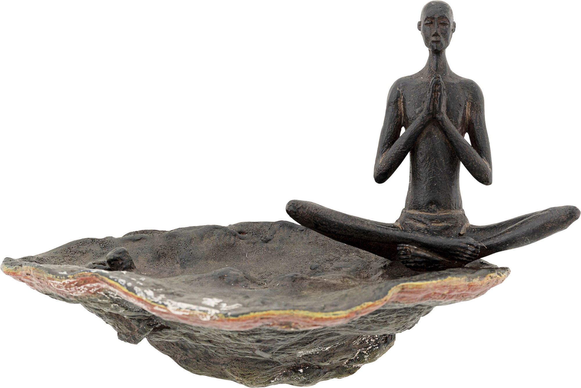 Dekoracja ścienna Meditation Sitting Man 17x24 cm zielona – obraz-1