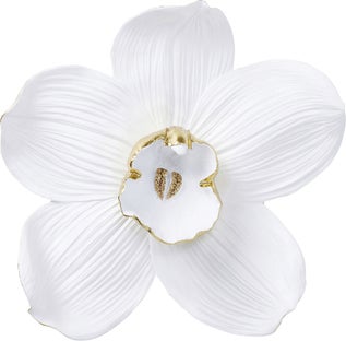 Decoratiune de perete Orchid Alba 54cm – imagine-1.