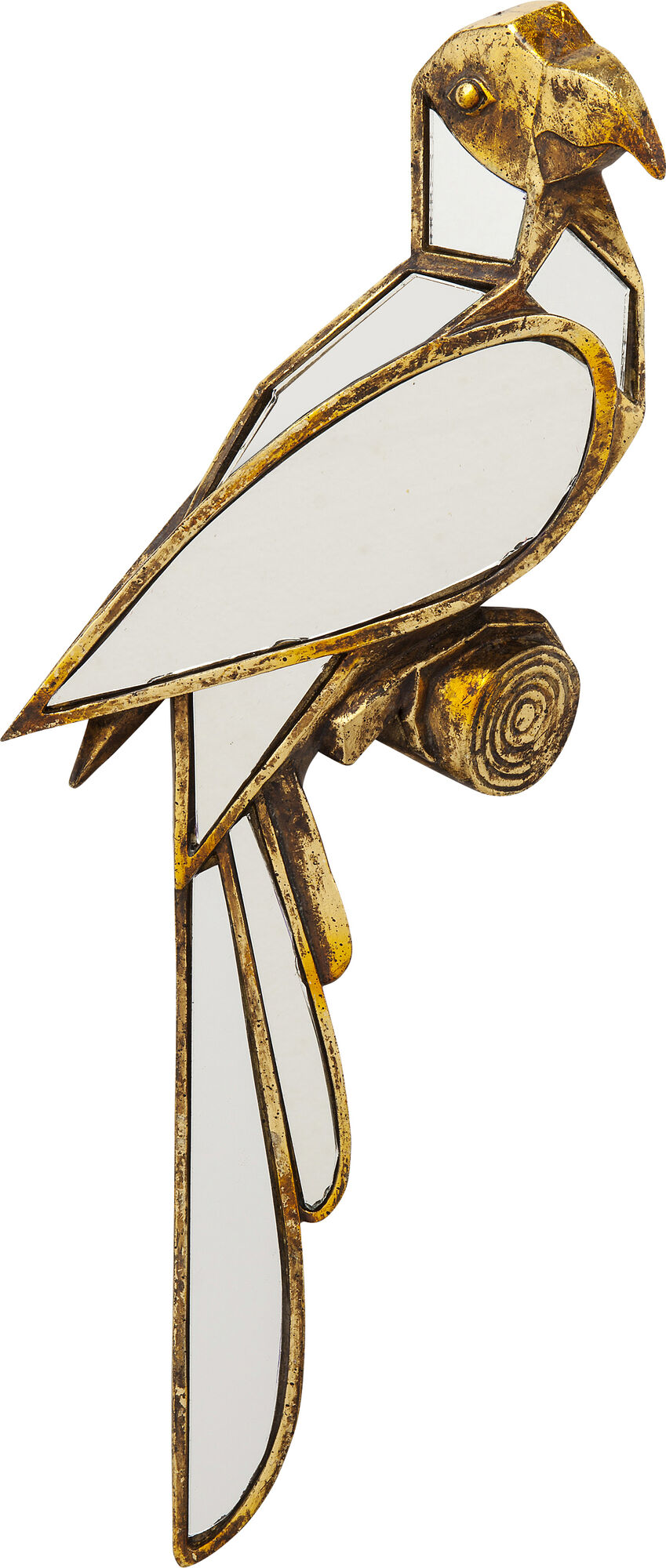 Dekoracja ścienna szklana papuga 15x3 cm – obraz-1