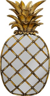 Dekoracja ścienna złota ananas 26x3 cm – obraz-1