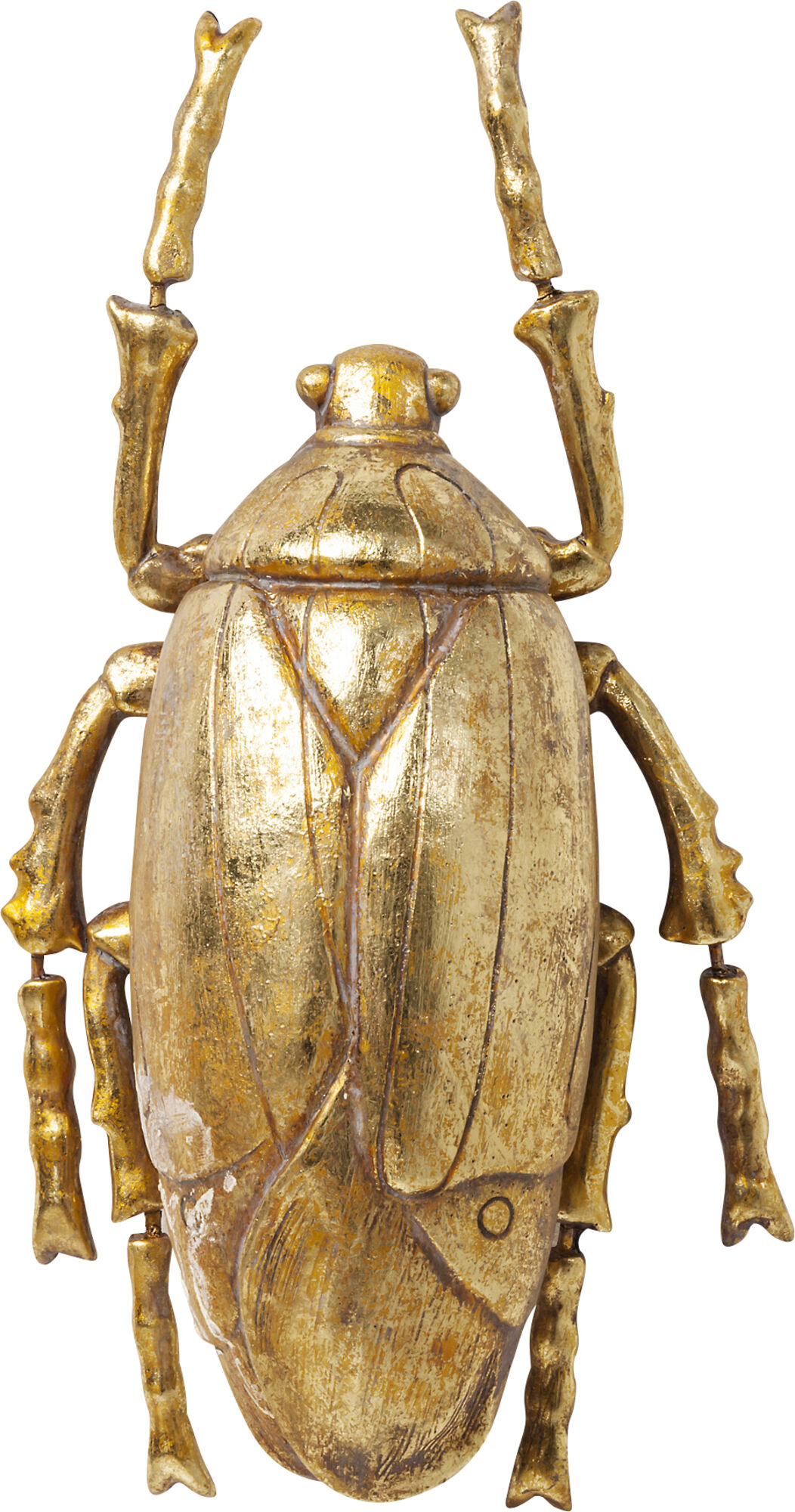 Dekoracja ścienna złota chrząszcz 15x8 cm – obraz-1