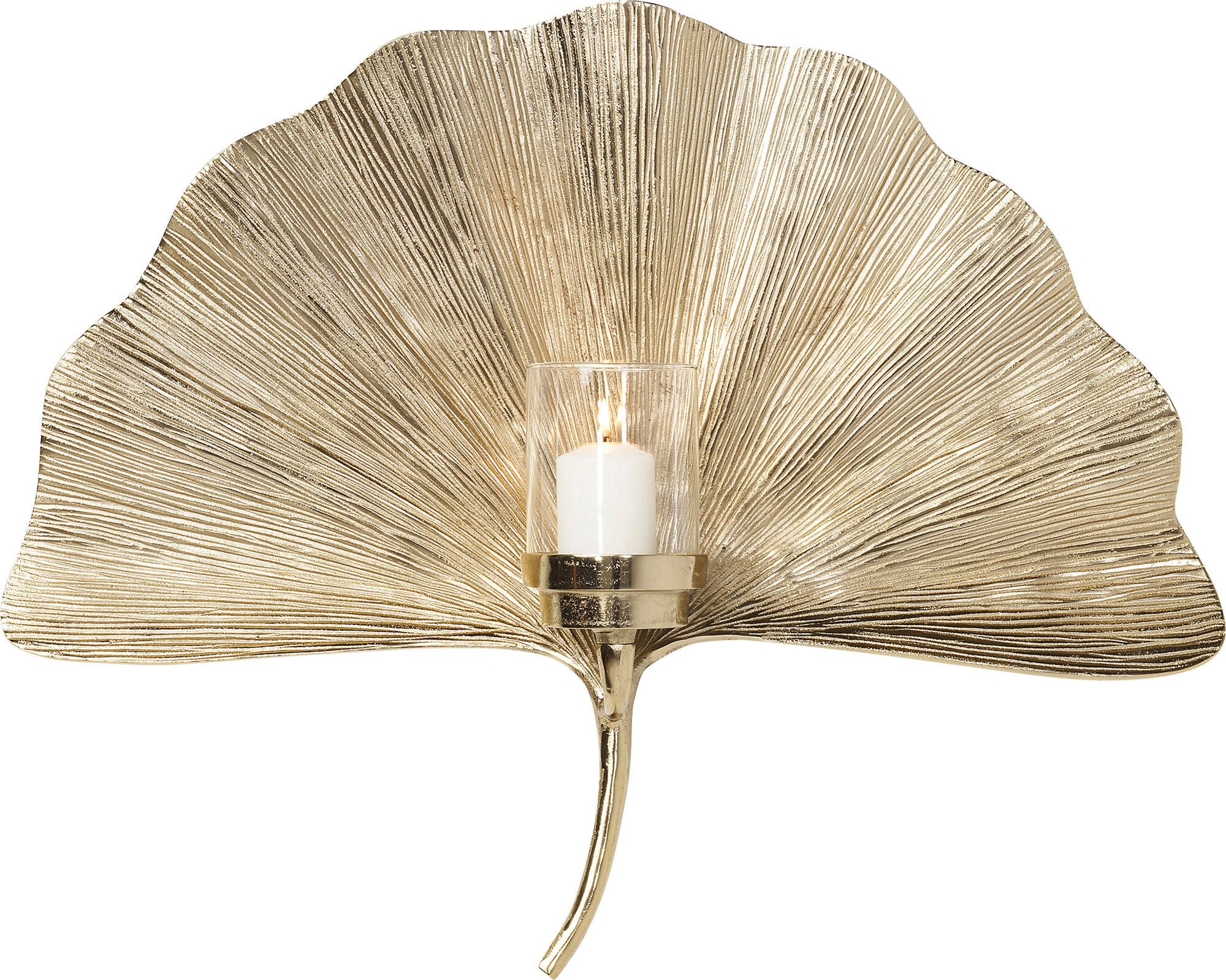 Suport lumanari pentru perete Ginkgo Leaf 60cm – imagine-1.