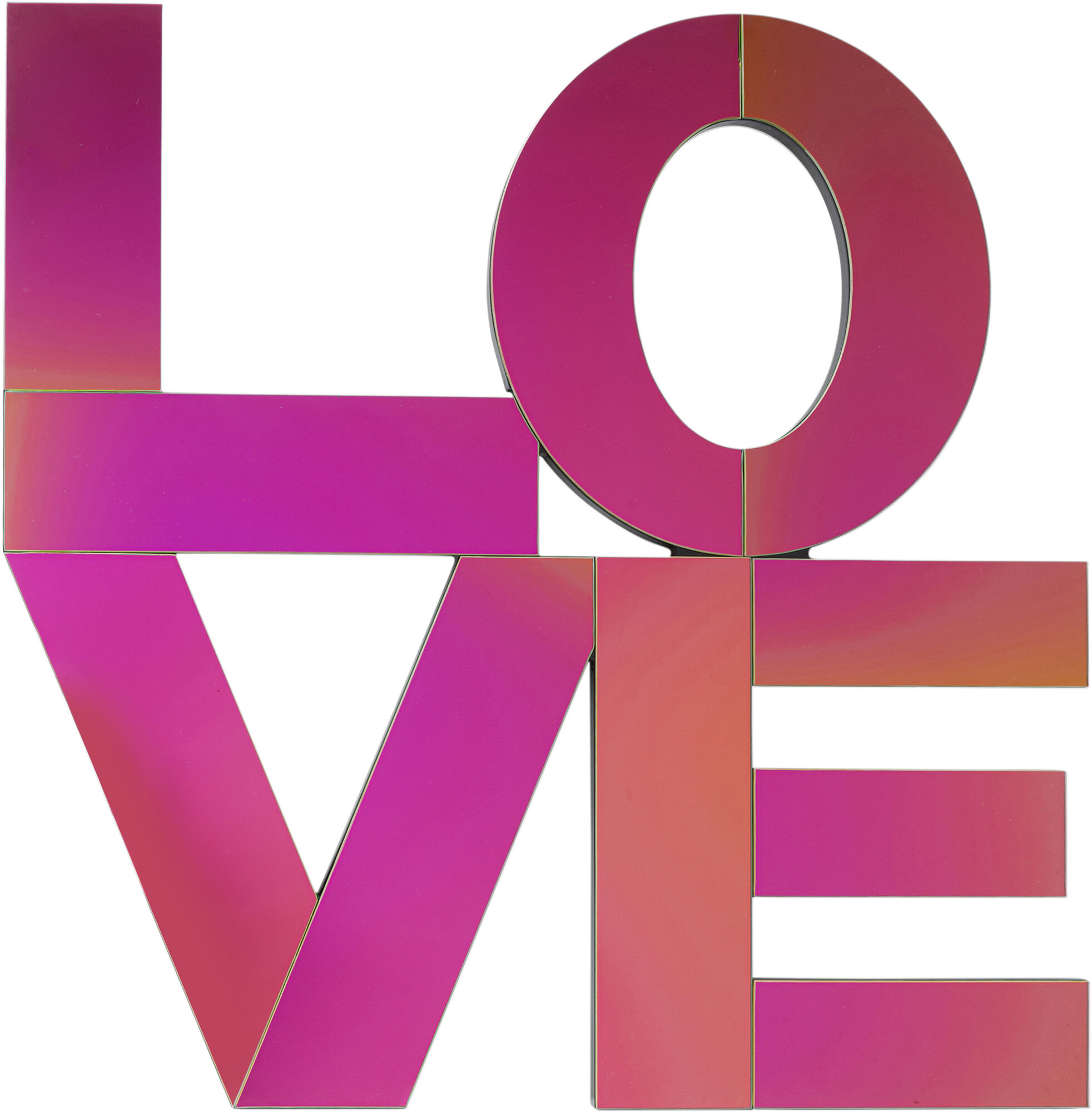 Dekoracja ścienna szkło lustrzane napis LOVE 90x90 cm – obraz-1