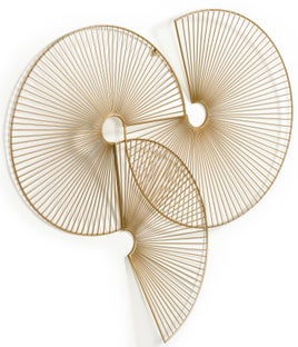 Dekoracja ścienna 61x64 cm złota – obraz-1