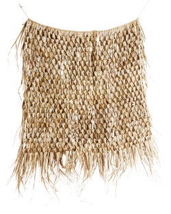 Dekoracja ścienna w postaci poskładanych liści palmowych naturalny odcień 120x150 cm – grafika-1.