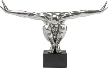 Skulptur Athlete - Dekor Silver, XL 100cm – bild-1.