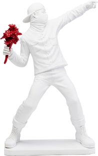 Dekorfigur Street Art Bouquet Hvit 67cm – bilde-1.