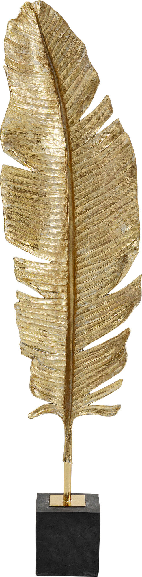 Dekoracja stojąca Feather One 36x147 cm złota – grafika-1.