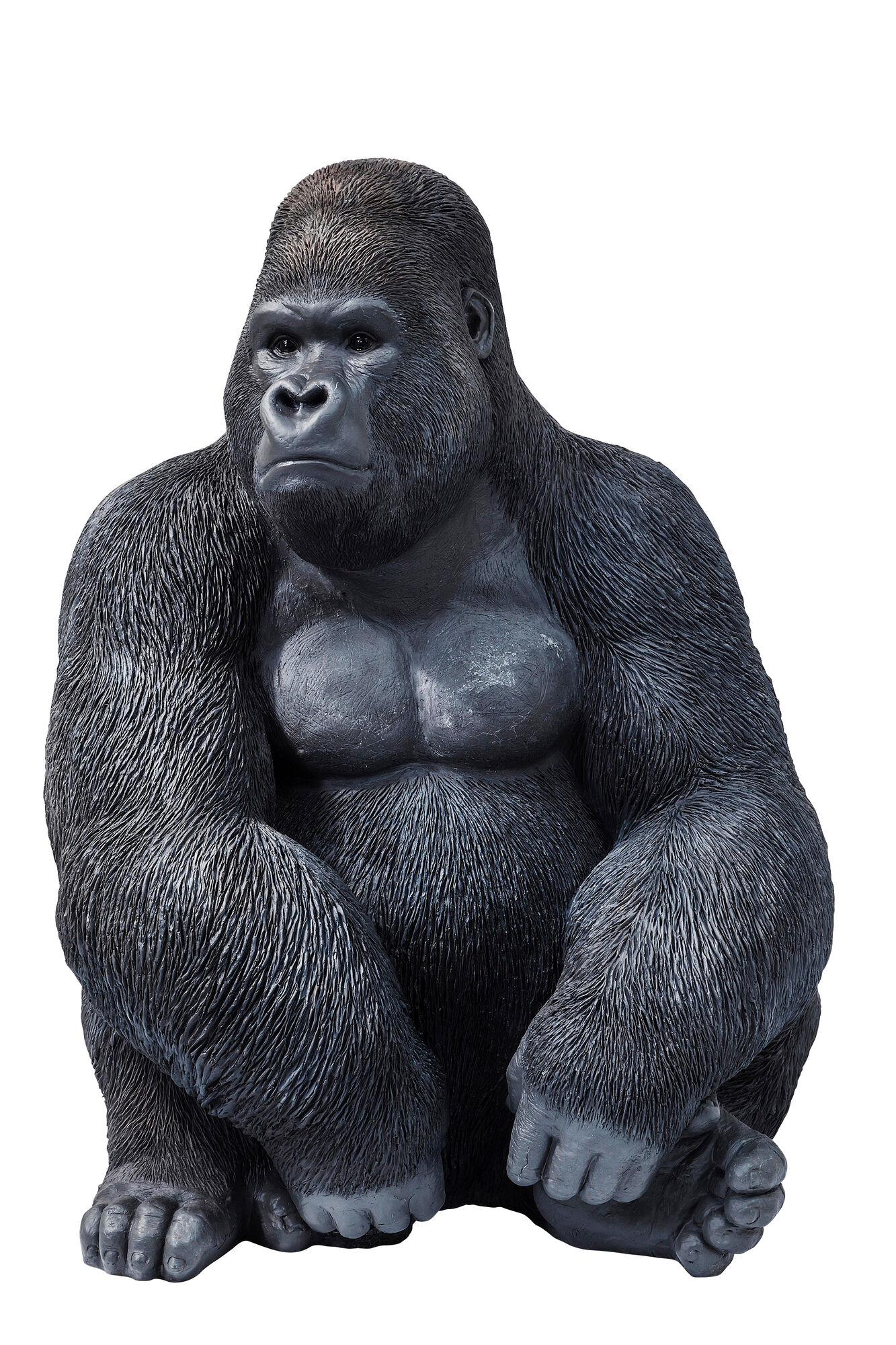 Dekoracja stojąca szara goryl 60x76 cm – obraz-1