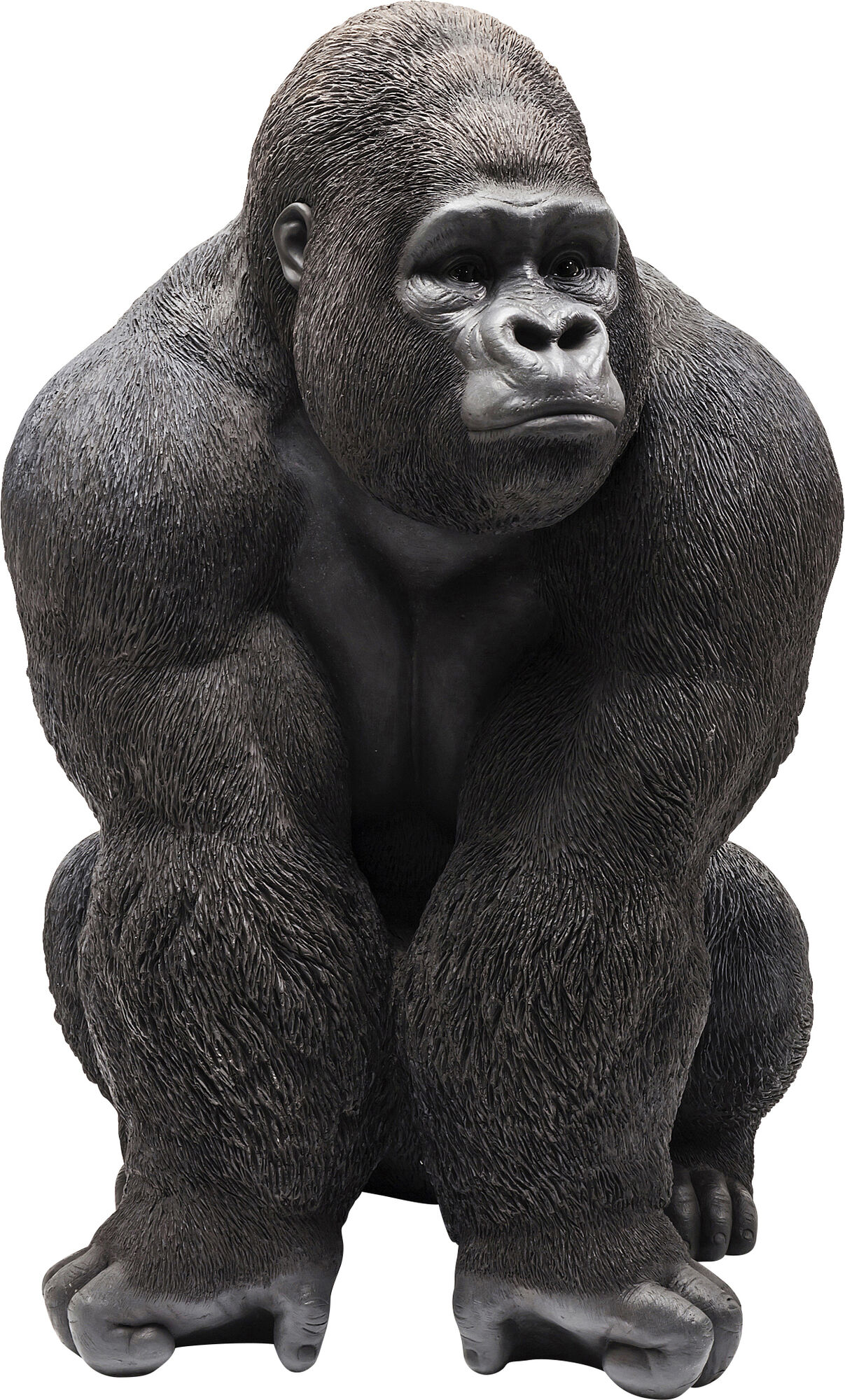 Dekoracja stojąca Gorilla Front 90x107 cm czarna – grafika-1.