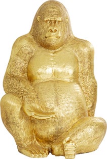 Dekorstatue Gorilla Gull xxl 249cm – bilde-1.