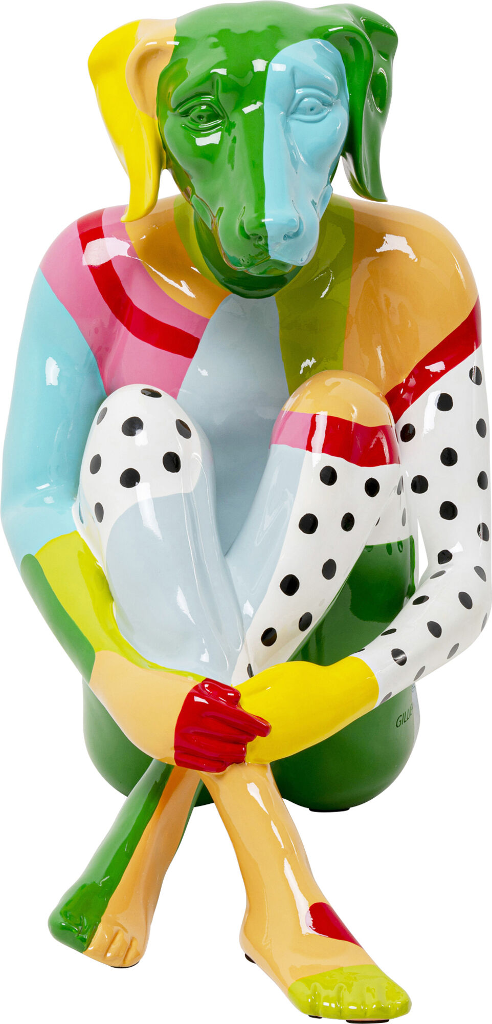 Figura Deco Gangster Dog Colore 80cm – Imagen-1.