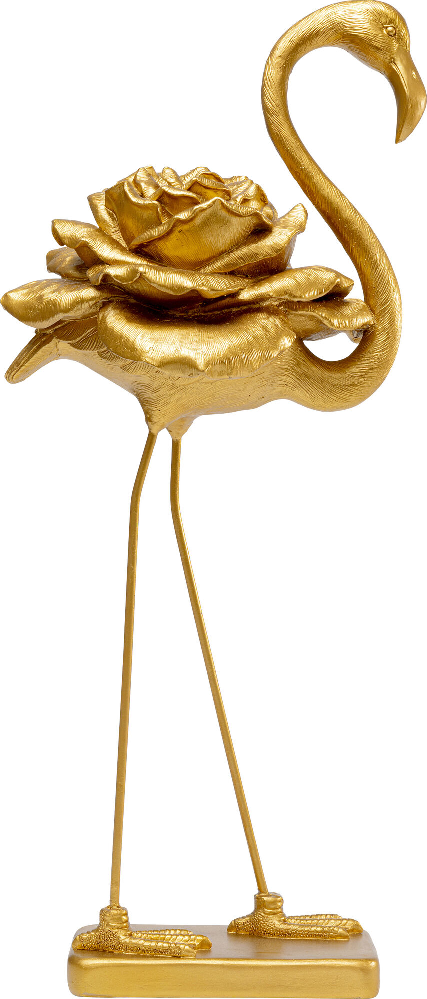 Figura decorativa Rose Flamingo oro 63cm – immagine-1.