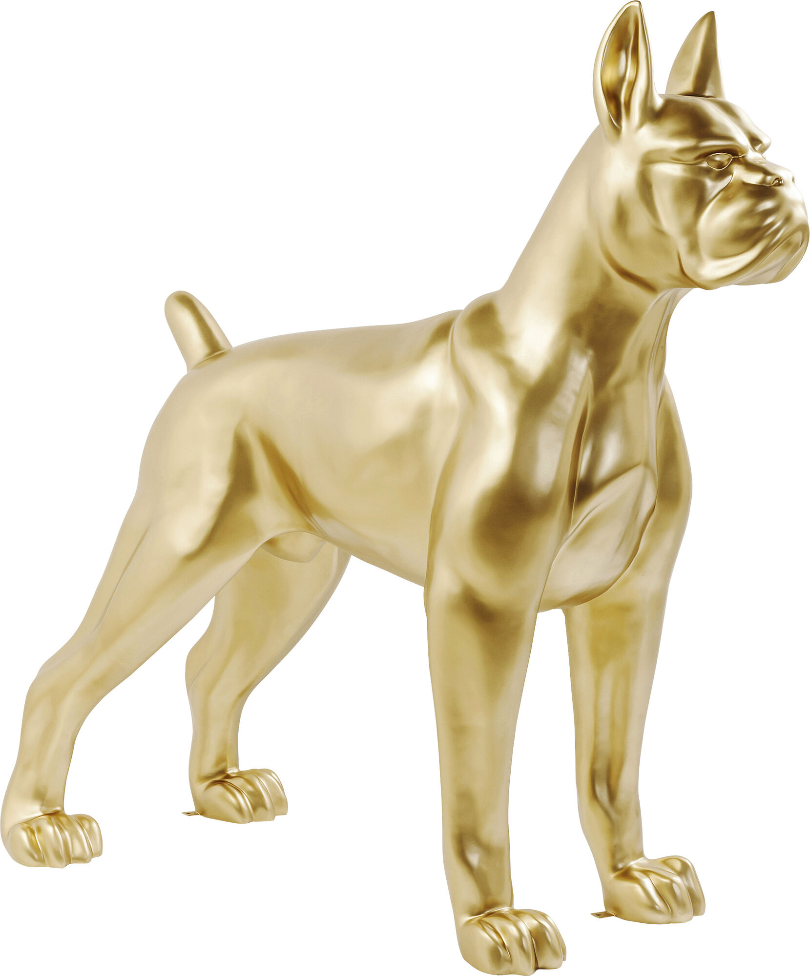 Skulptur Staty Toto - Dekor XL Guld Hund, 190cm – bild-1.